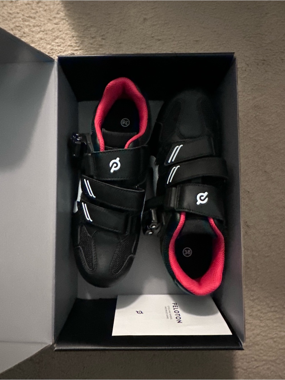 Peloton Black Cycling Shoes Size 38 - Brand New